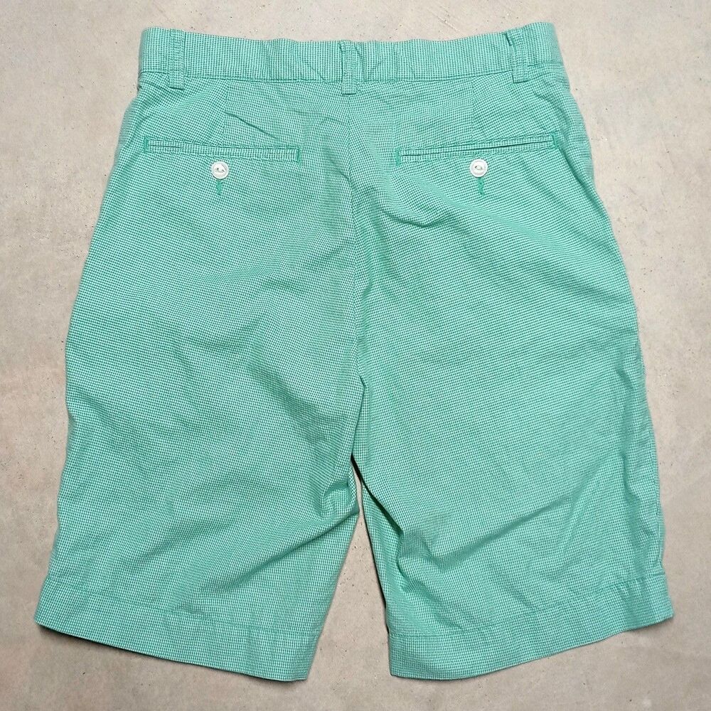 Polo Ralph Lauren Prep Shorts Size 30 Long Inseam Mini Hounds Tooth 90s Y2K - Picture 3 of 8